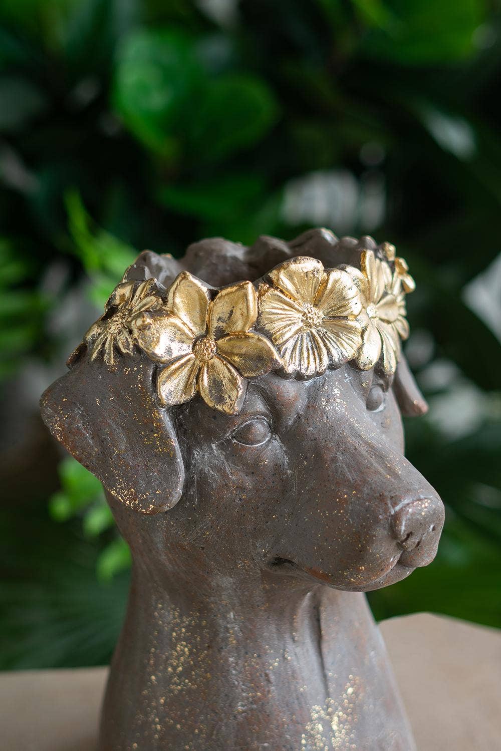 Dog Statue Planter