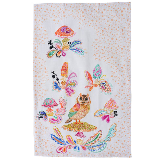 Tea Towel- Long Eared Owl