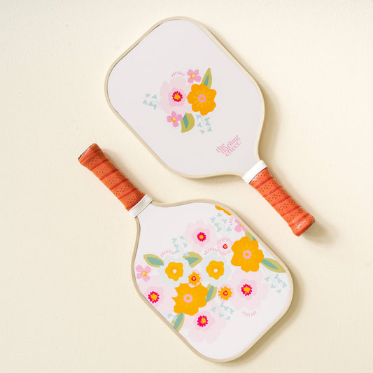 Pickleball Paddle - Bright + Bloomy Cream
