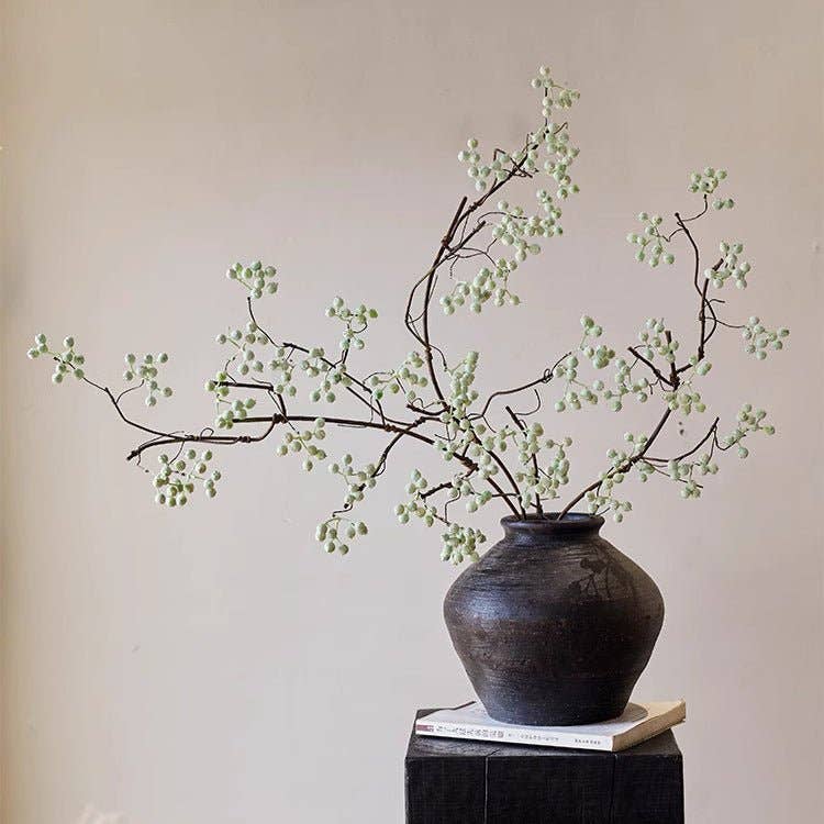 Zen Style Light Green Berry Stem 37.8" Tall: One Stem