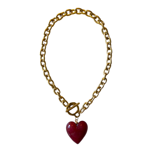 Amore Necklace: Cuore Red