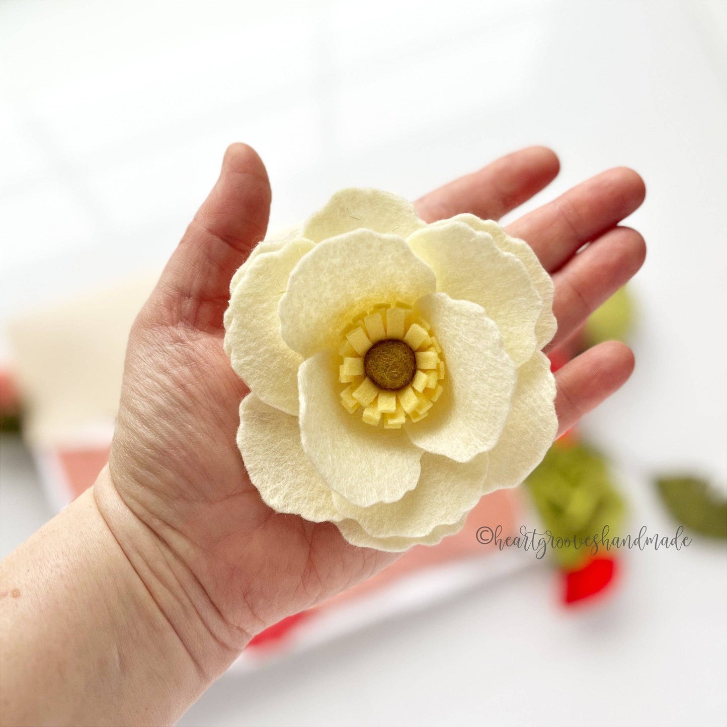 Felt Flower Craft Kit | Spring Poppy