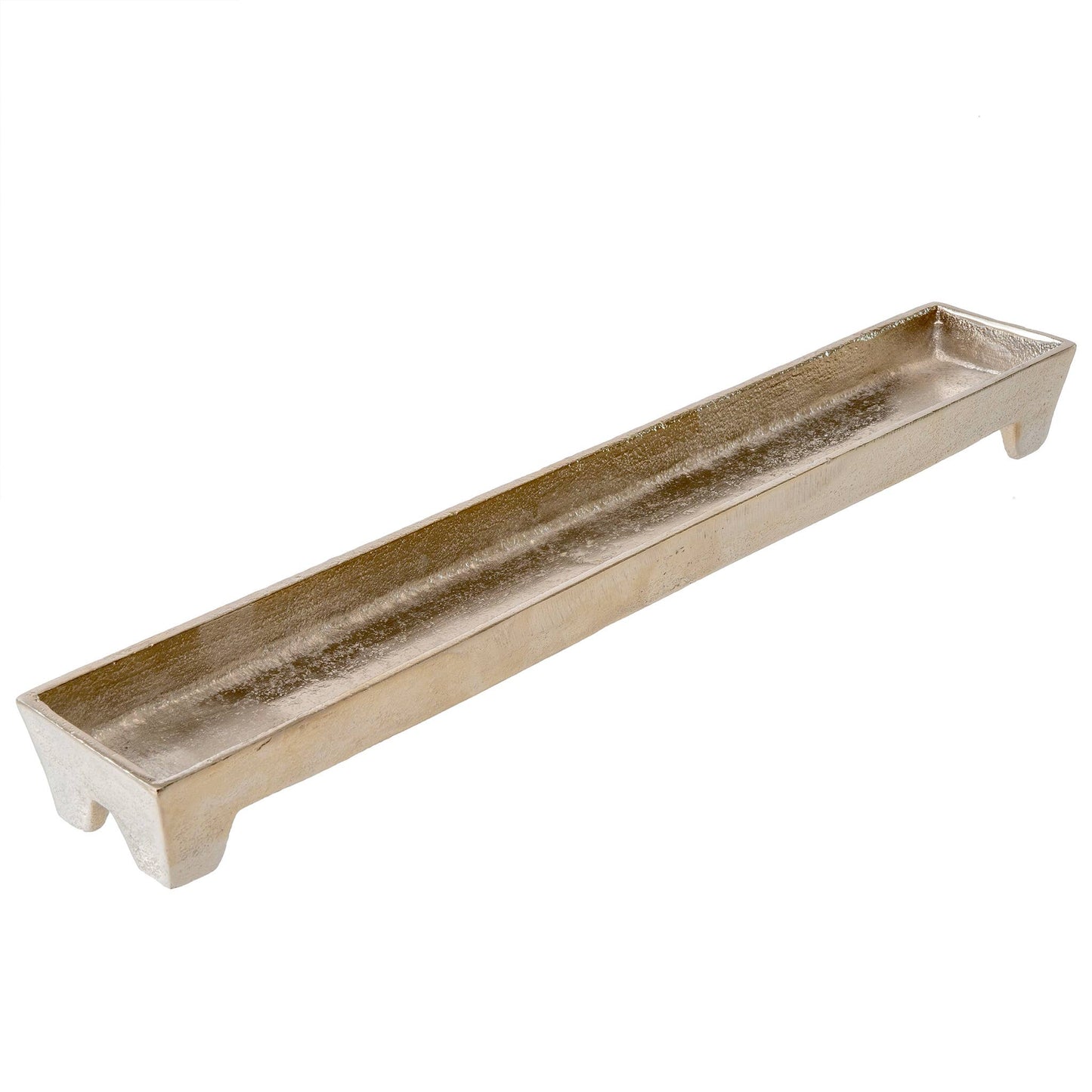 Footed Tray L, Silver