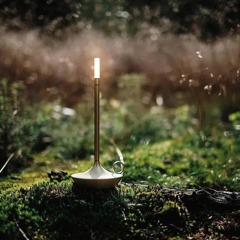 Portable Candle Lantern: Silver
