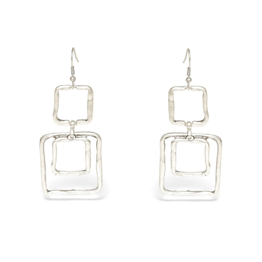 Handmade Pewter Earrings - 24-327