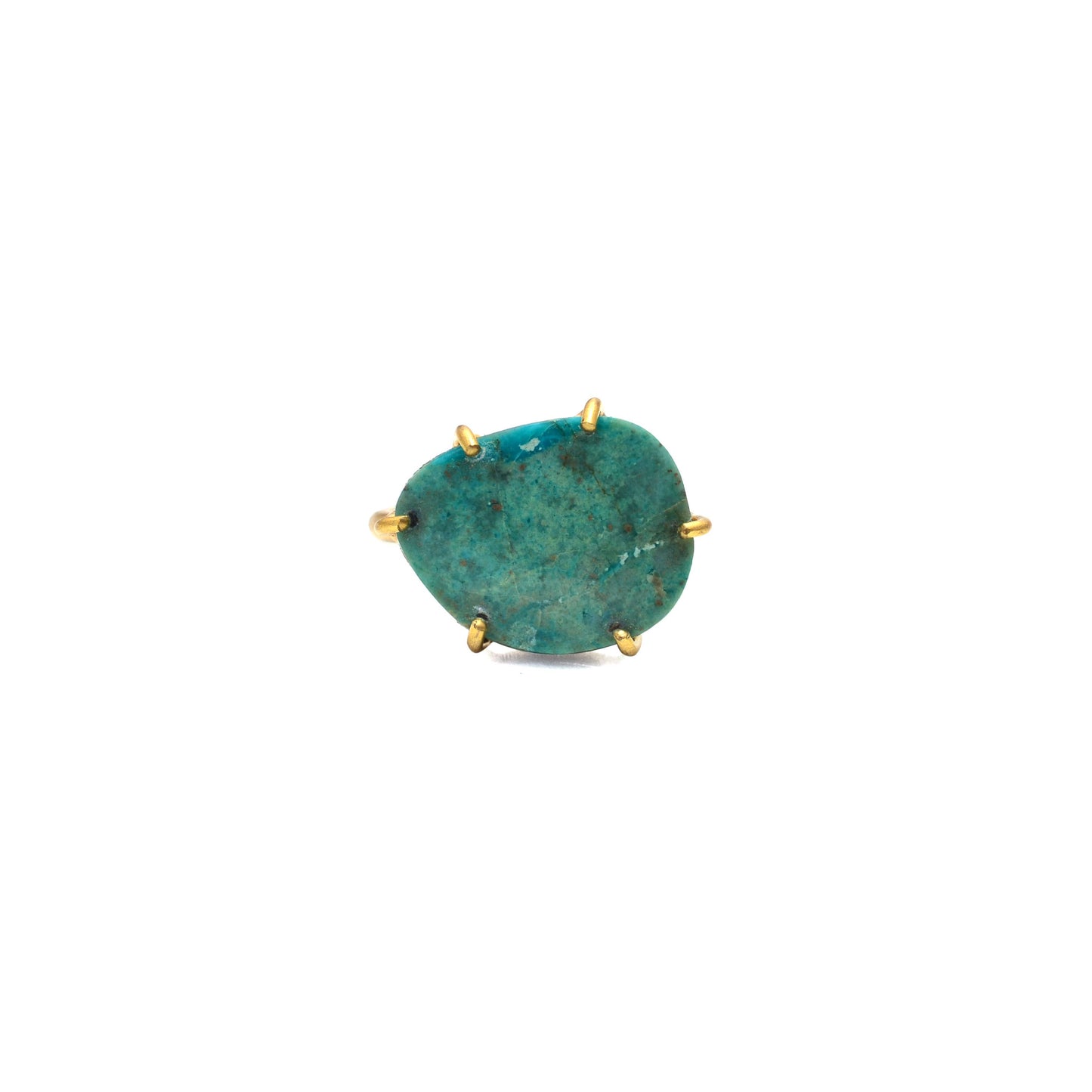 Queen Prong Ring: Turquoise