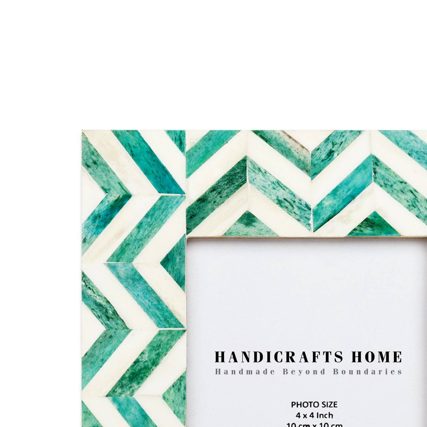 Picture Frame Zig Zag Herringbone, 4x6, 4 Colors: Blue