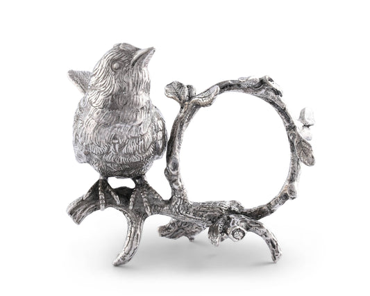 Pewter Song Bird Napkin Ring