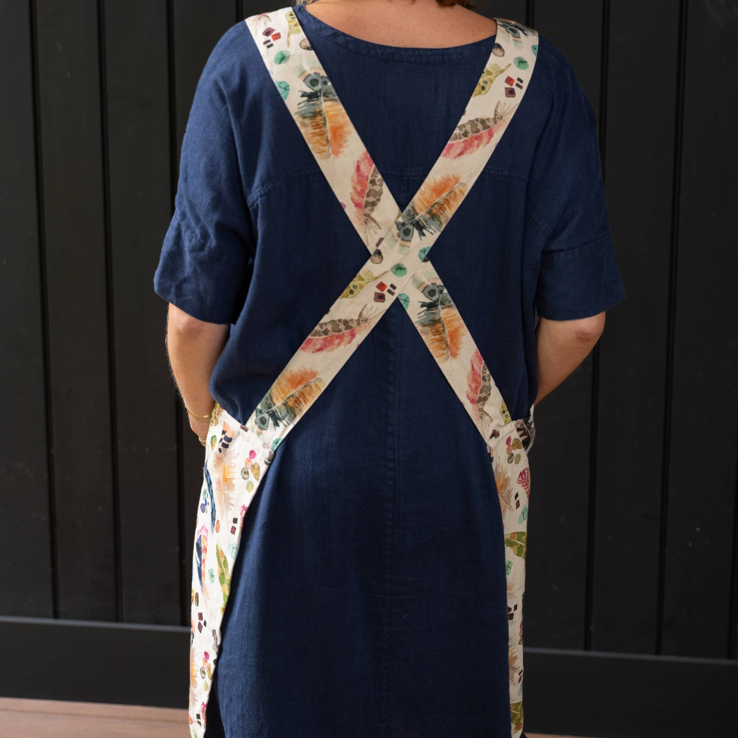 Smock Apron- Feathers