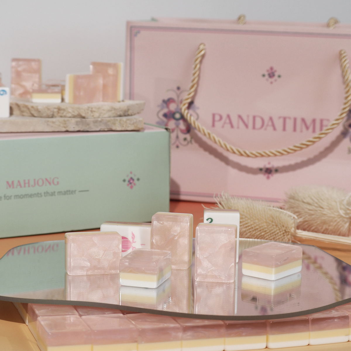 Garden Party Mahjong Set - Blush Pearl 02-01