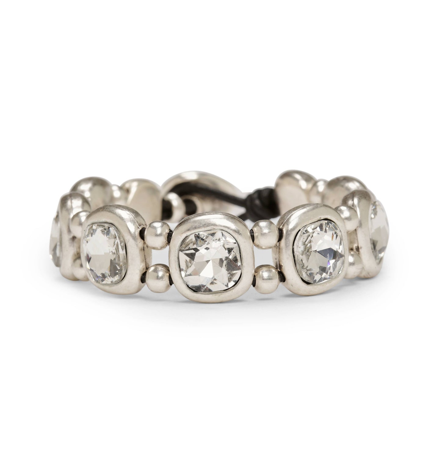 Handmade Pewter & Crystal Bracelet - NB2143