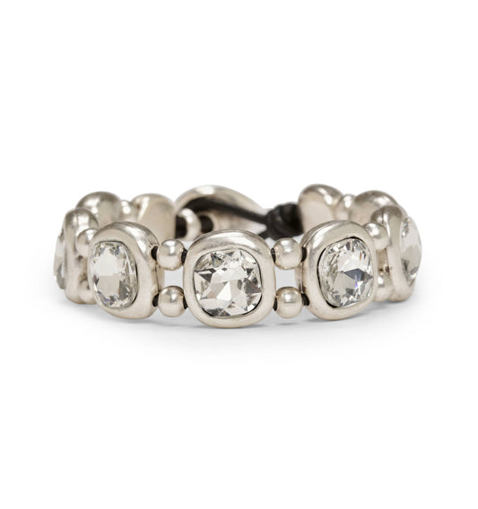 Handmade Pewter & Crystal Bracelet - NB2143