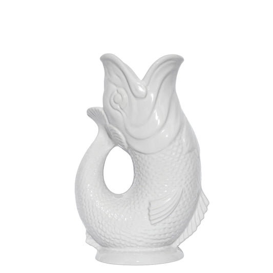White Gluggle Jug: Large