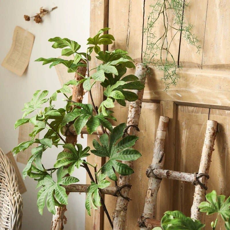 Artificial Octagonal Foliage Branch 37.4" Tall: Three Stems