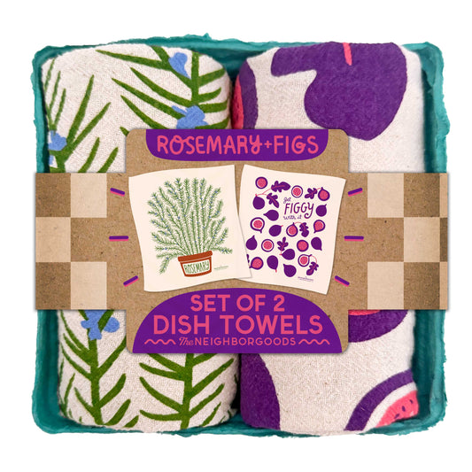 ROSEMARY & FIG (Rosemary, Fig) - Tea Towel Set of 2