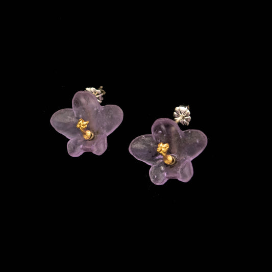 Earring | African Violet Post Earrings