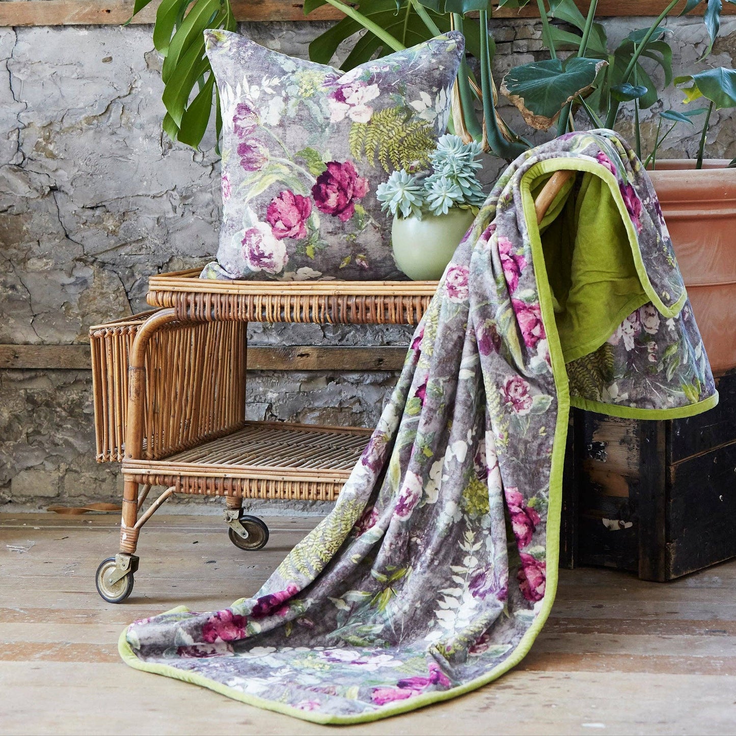 Throw/Blanket | Citrine Botanica - Luxurious Velvet