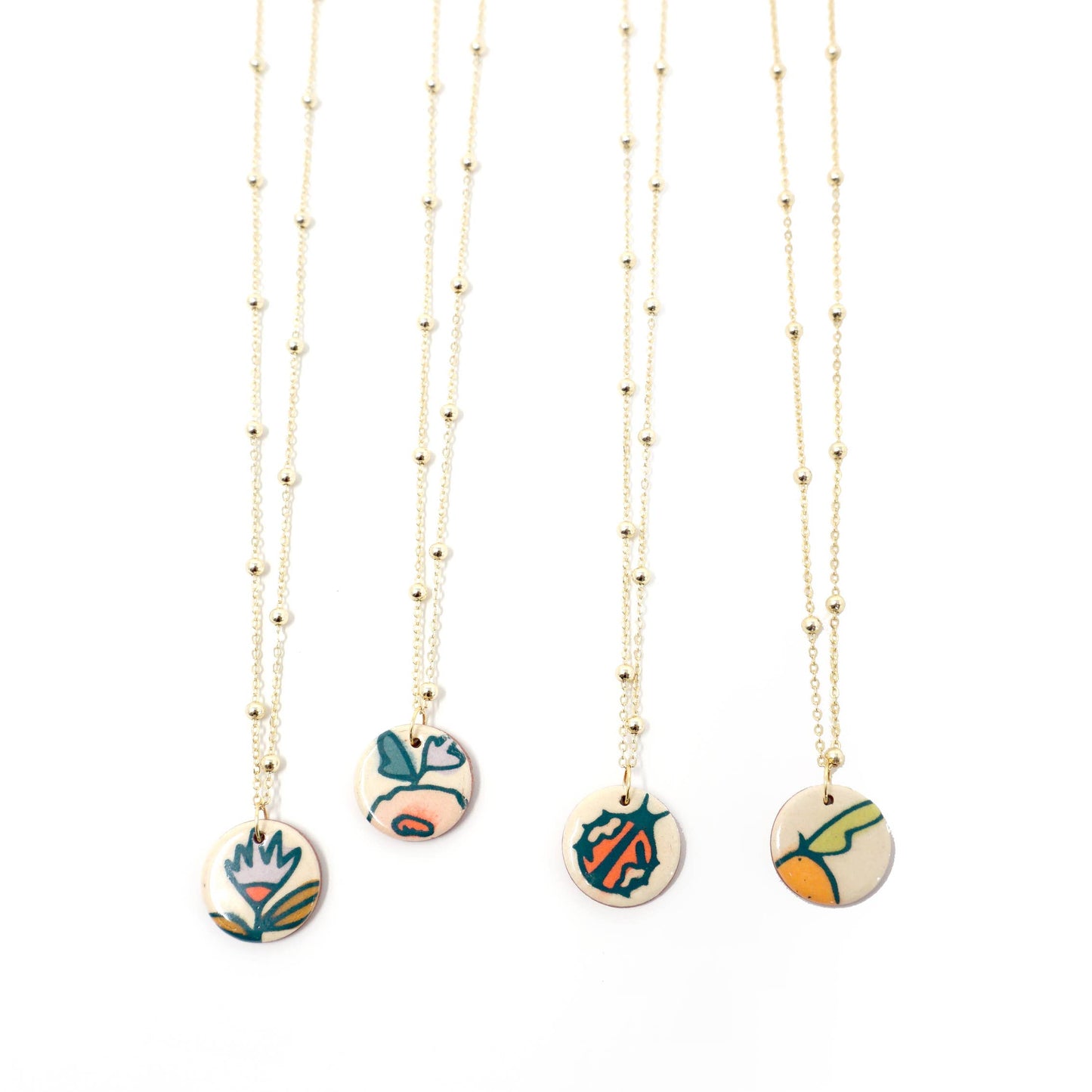 Charm Necklace Lady Bug