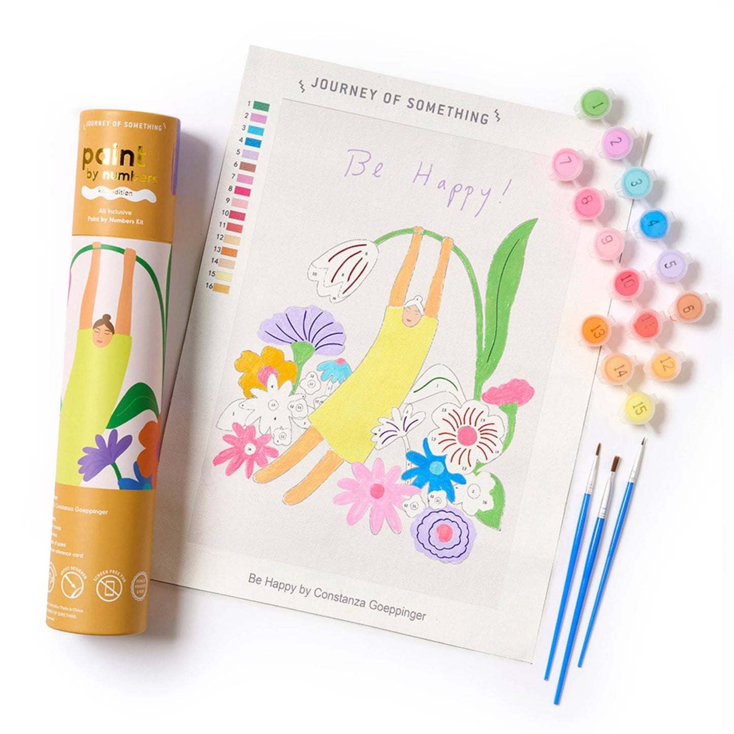 Kids Paint by Numbers - Be Happy