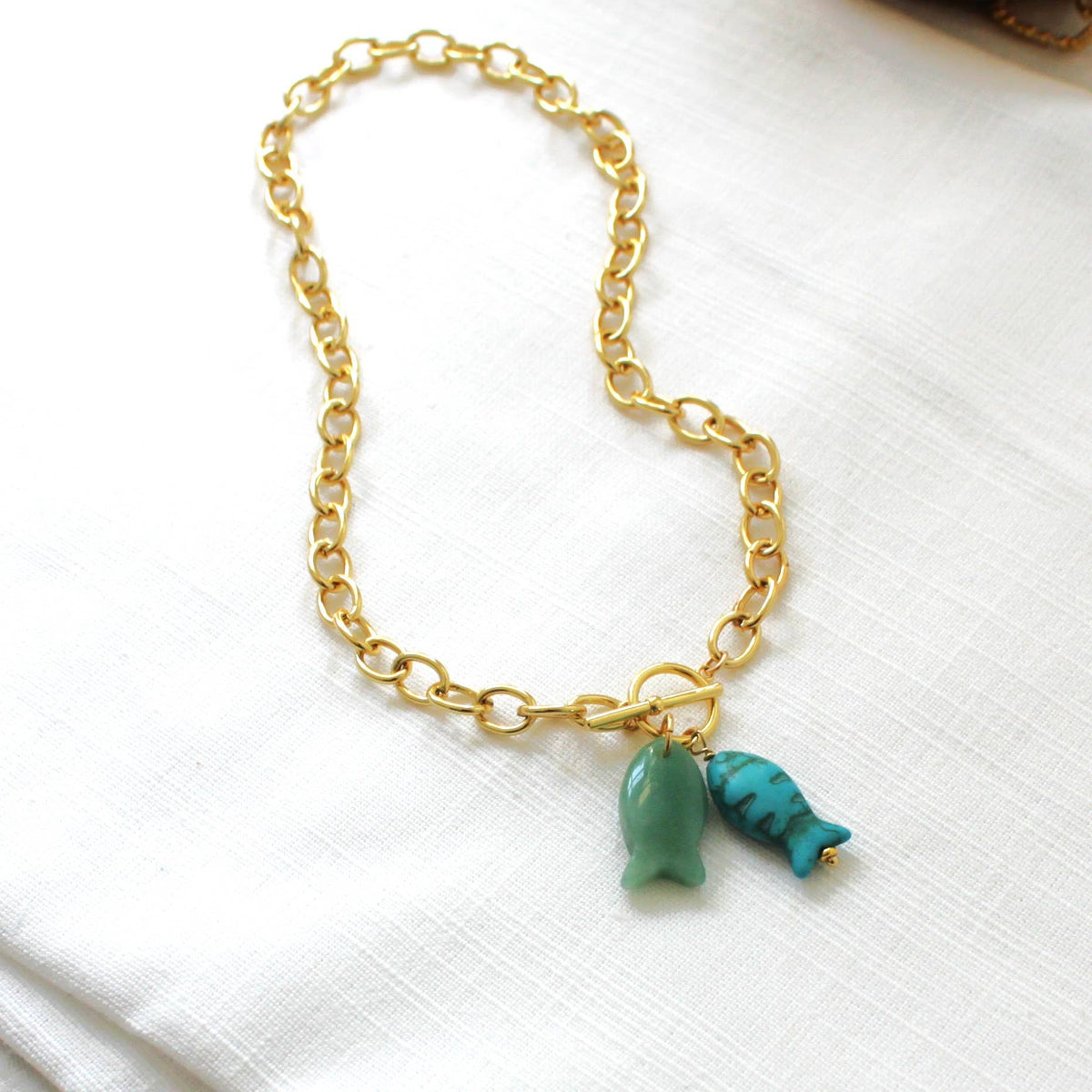 Shay Fish Toggle Necklace: 18 inch