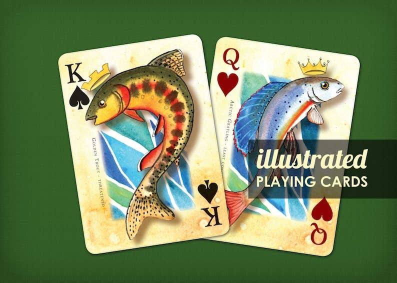 Fly Fishing Playing Cards Poker Deck
