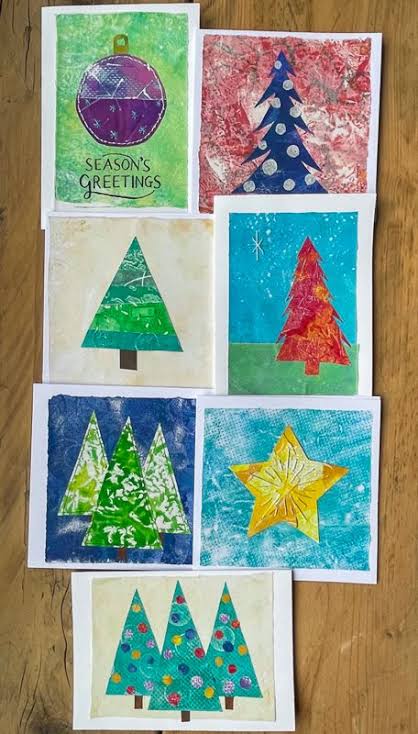 Studio Class | Gel Printing Holiday Cards and Gift Tags