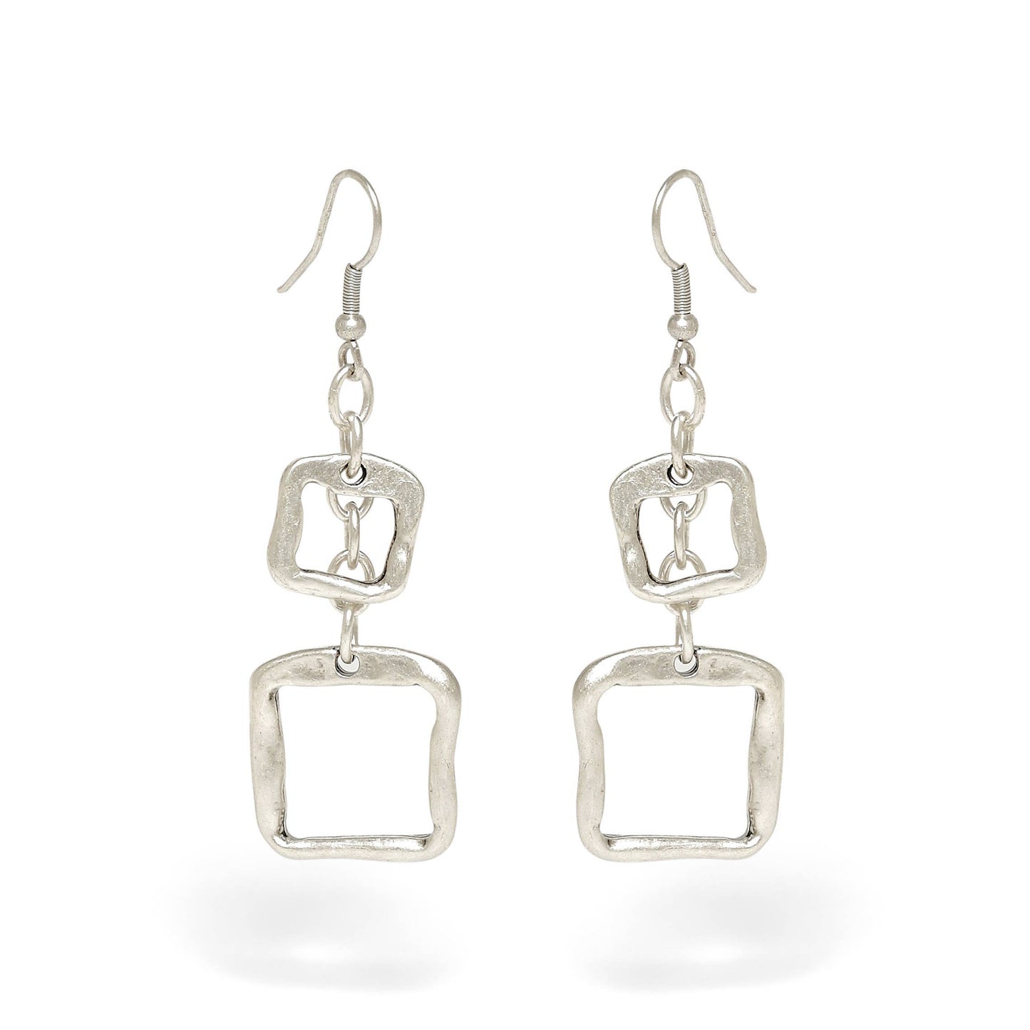 Handmade Pewter Earrings - 24-329