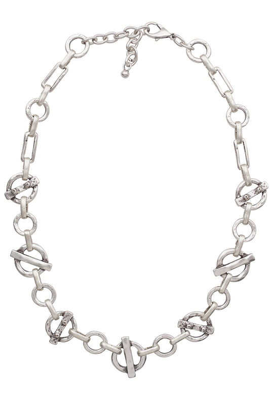 Handmade Pewter Necklace - 3834