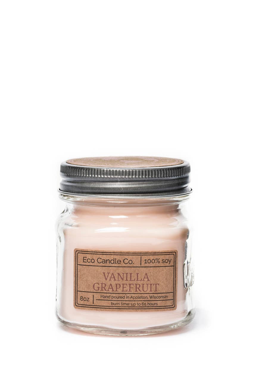 8oz mason VANILLA GRAPEFRUIT