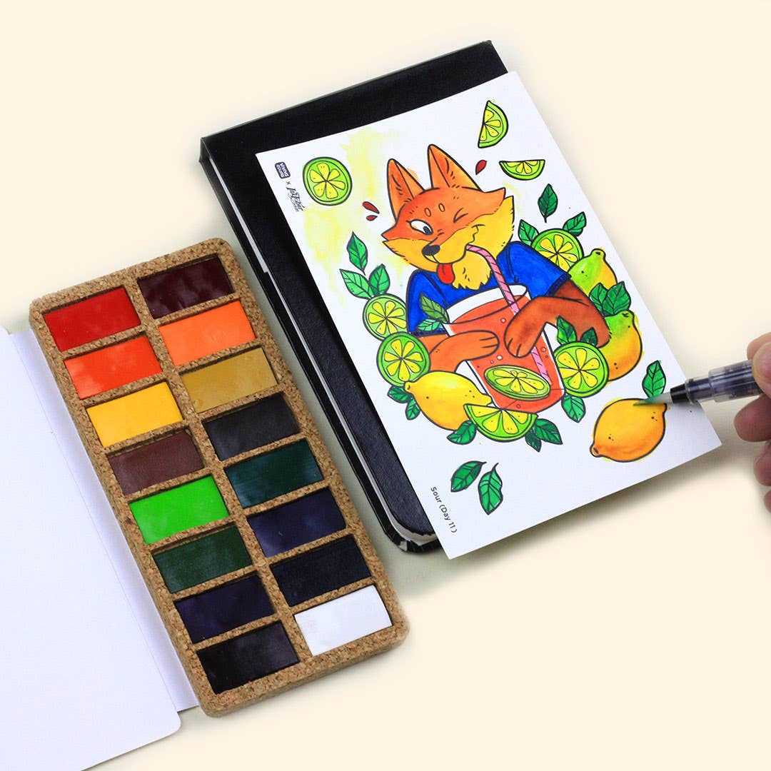Viviva Original Pans Set - 16 watercolors