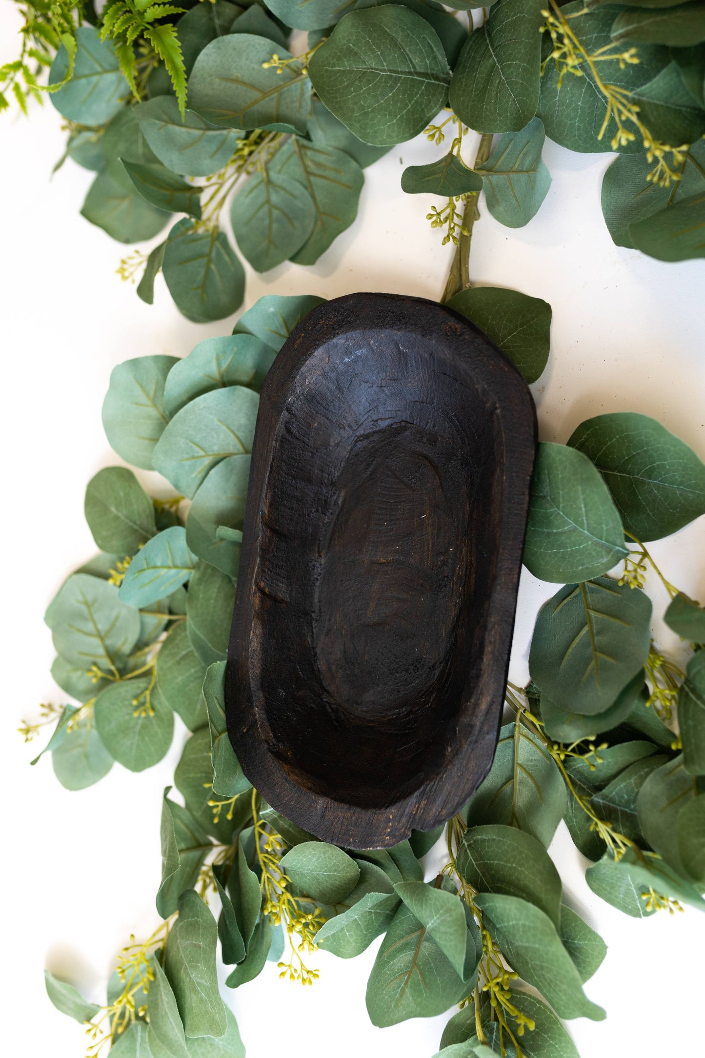 Petite Wood Bowl (9-10") White / 10x6x3