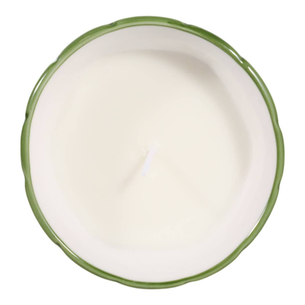 Scented Candle - Lavender Verbena Green Ceramic, 6 Oz
