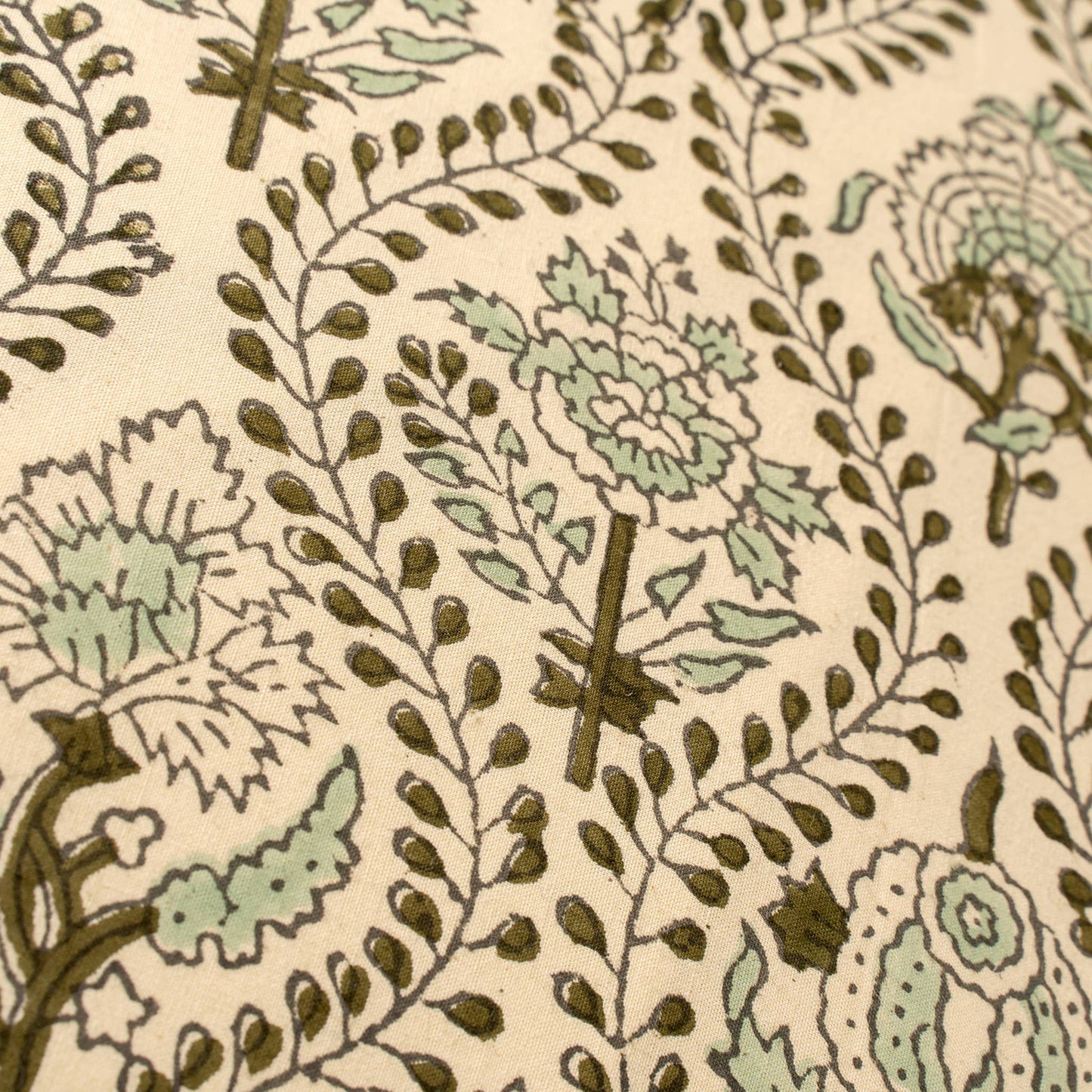20x20 Lalita Block Print Pillow: Cover with Filler