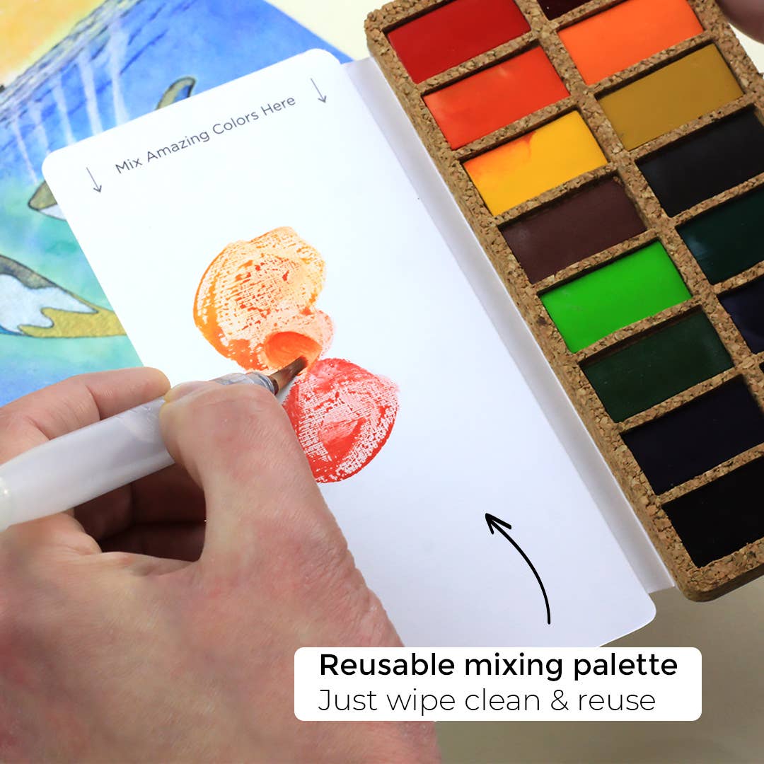 Viviva Original Pans Set - 16 watercolors