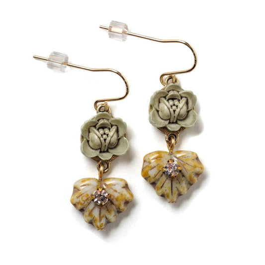 Vintage Flora With Sparkle Earrings