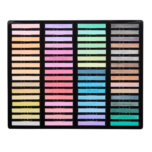Square Chalk Pastels - 64 Colors