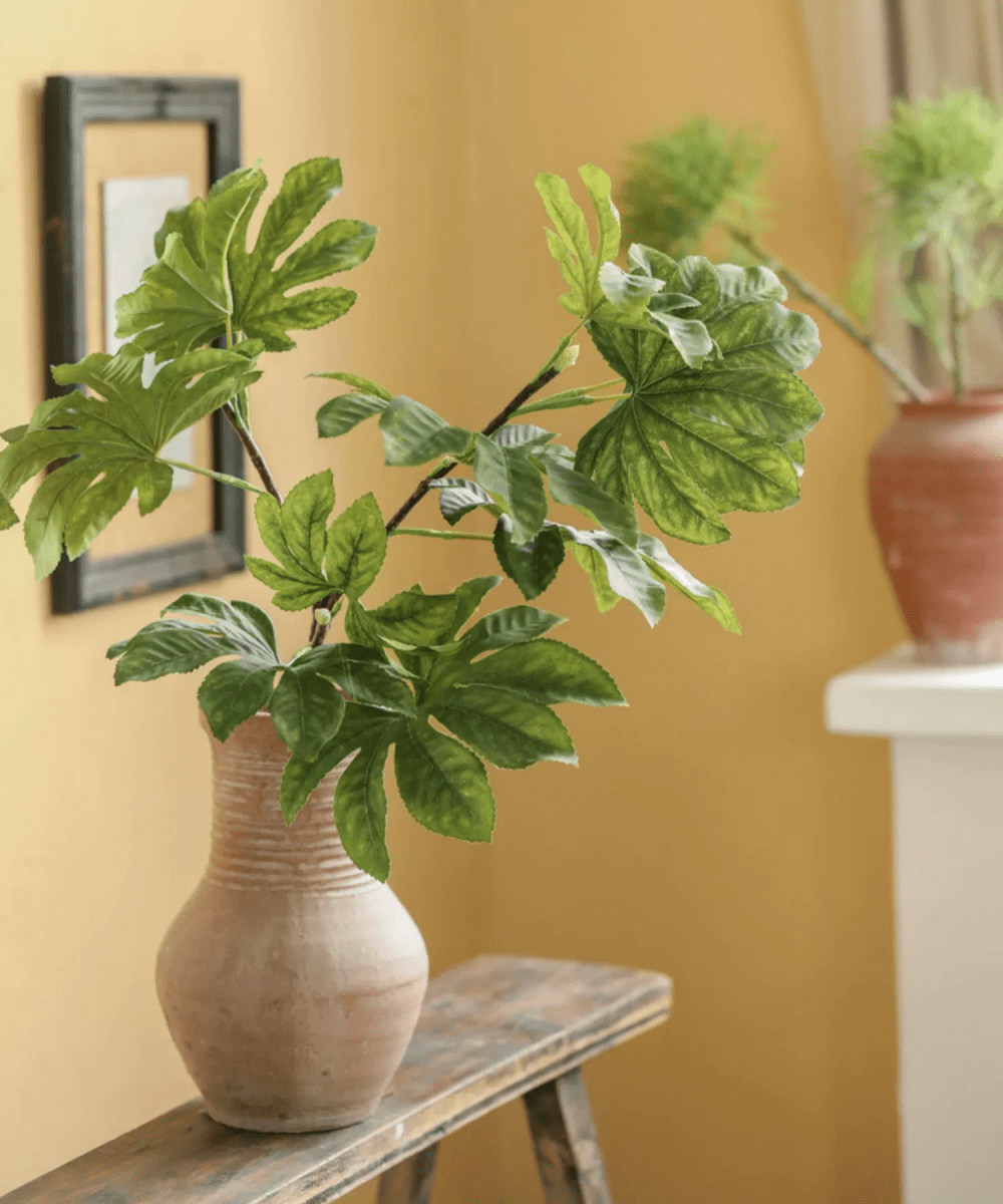 Artificial Octagonal Foliage Branch 37.4" Tall: Three Stems