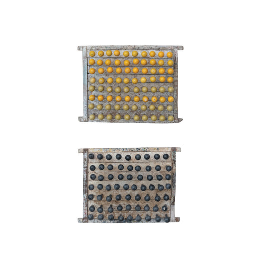 Found Wood Balloon Mould Wall Hanging (Each One Will Vary)