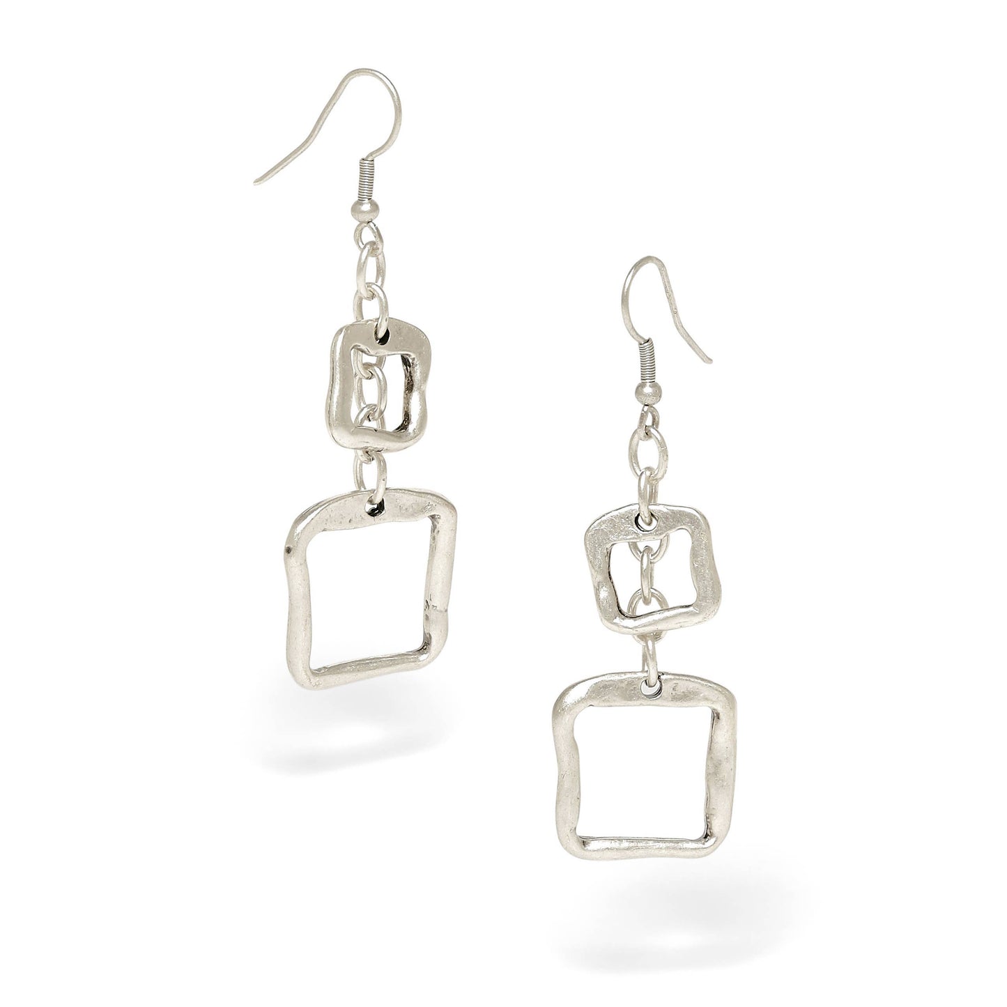 Handmade Pewter Earrings - 24-329