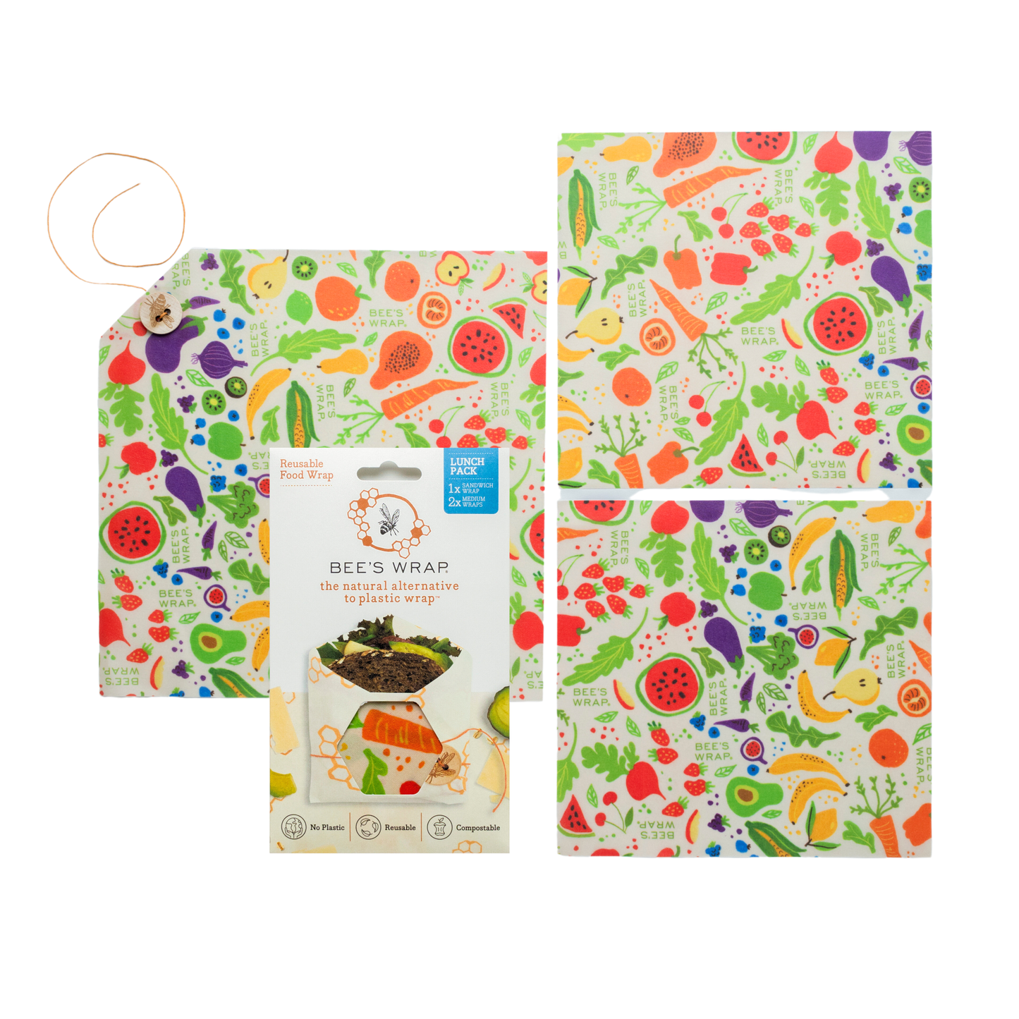 Bees Wrap 3 Pack - Garden Party