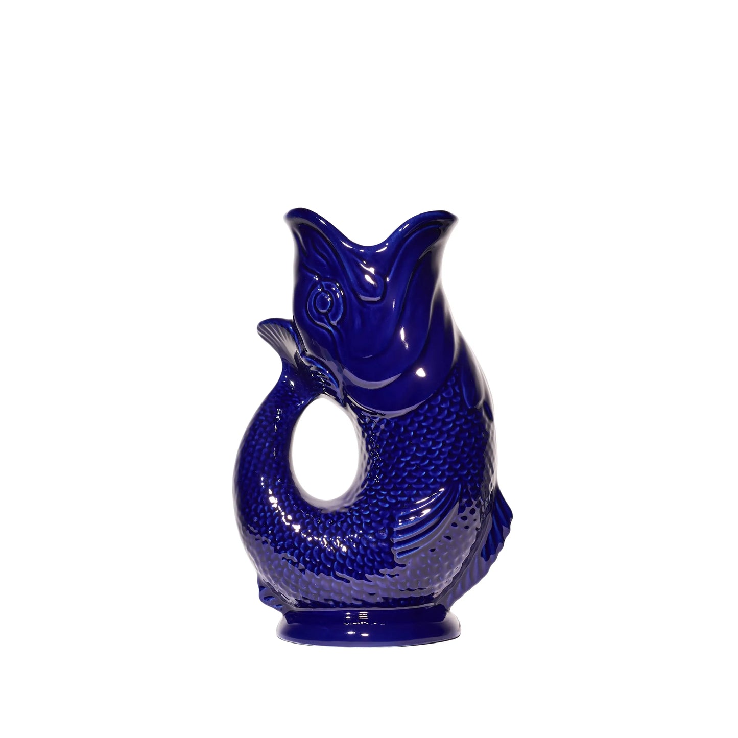 Cobalt Blue Gluggle Jug: Large