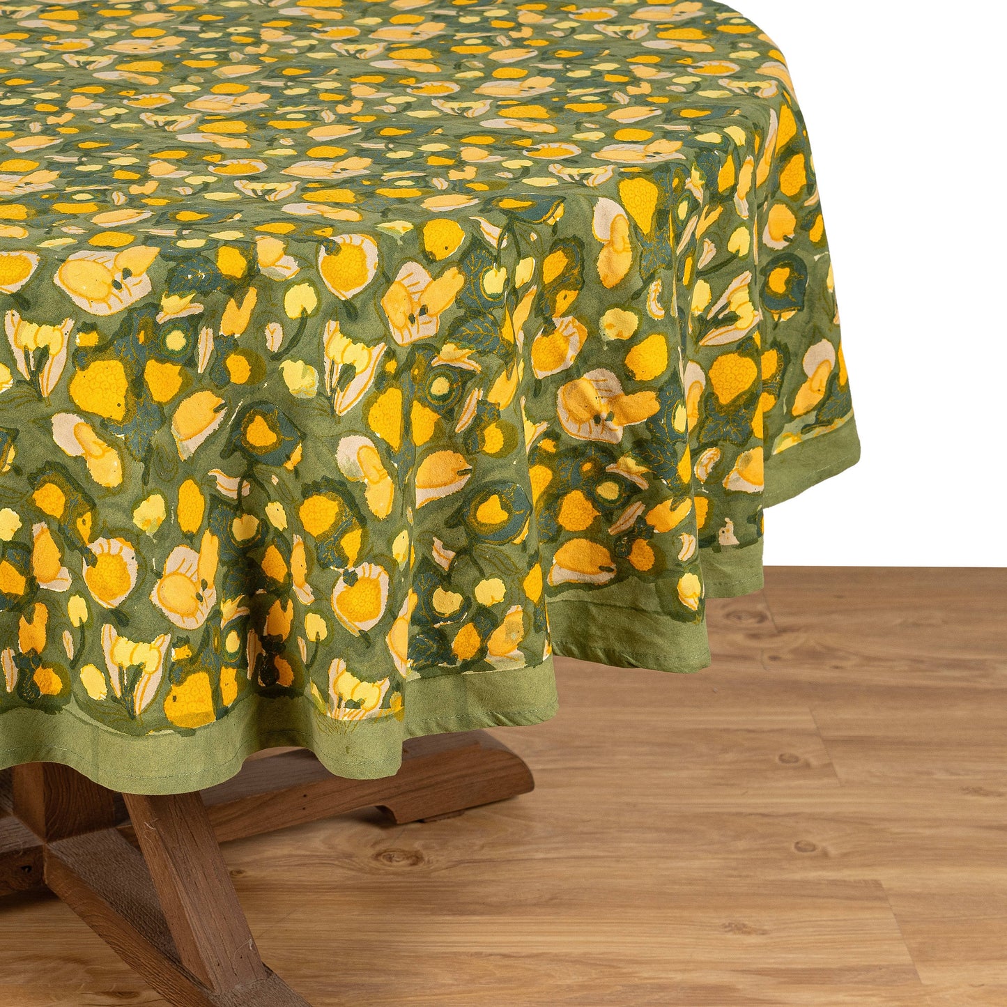 Fruit Yellow & Green | French Tablecloths: 71" x 128"