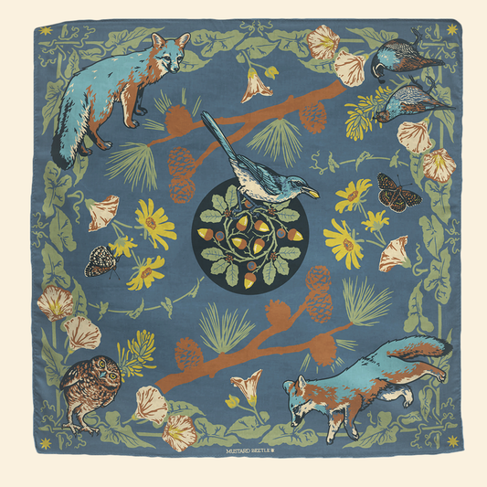 Organic Fair Trade Bandana XL: Channel Islands