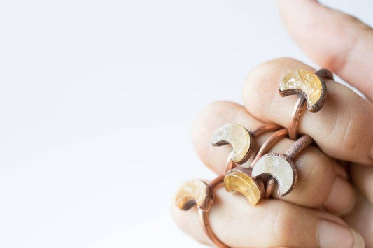 Citrine Moon Ring: 8