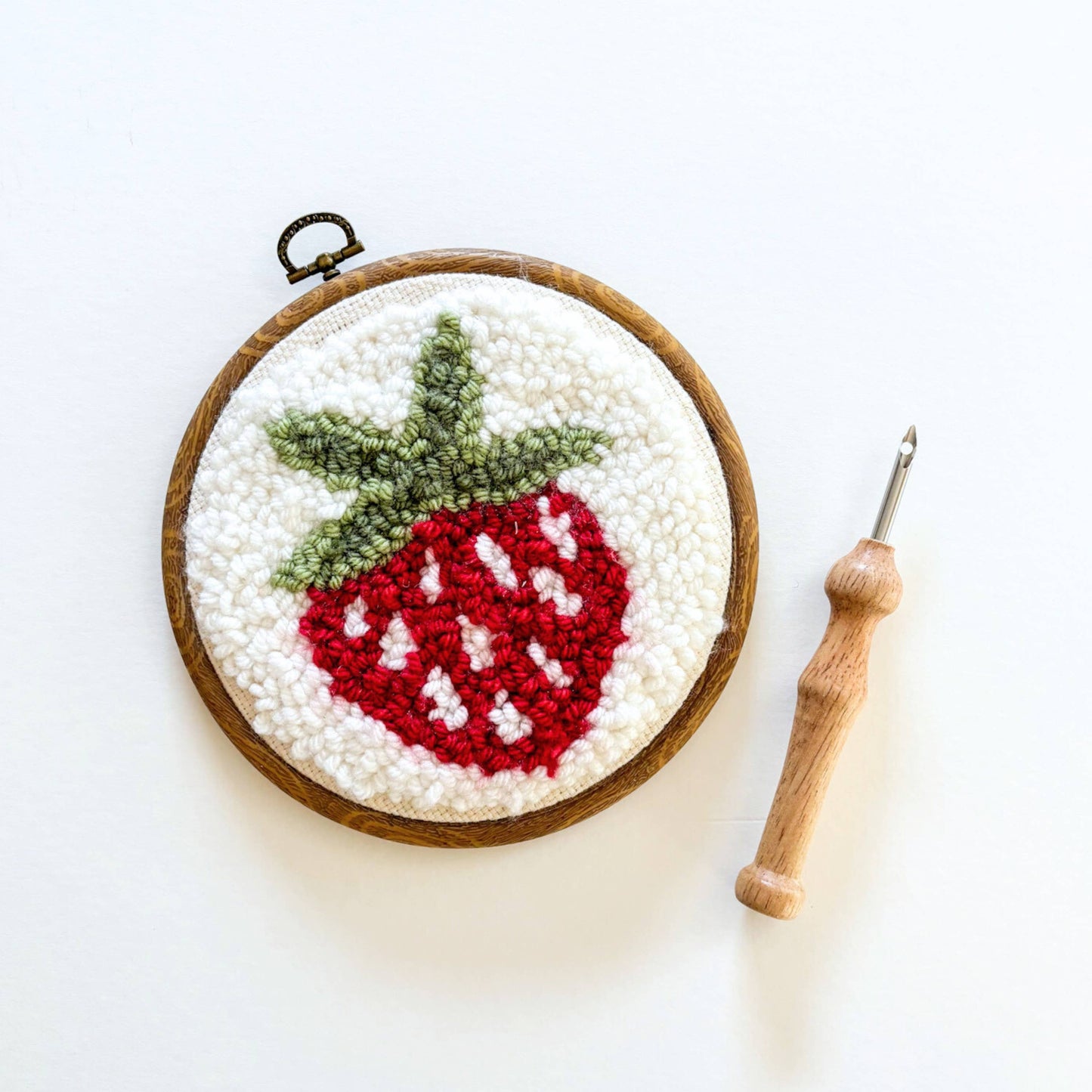 Strawberry Punch Needle Kit: Beginner Kit