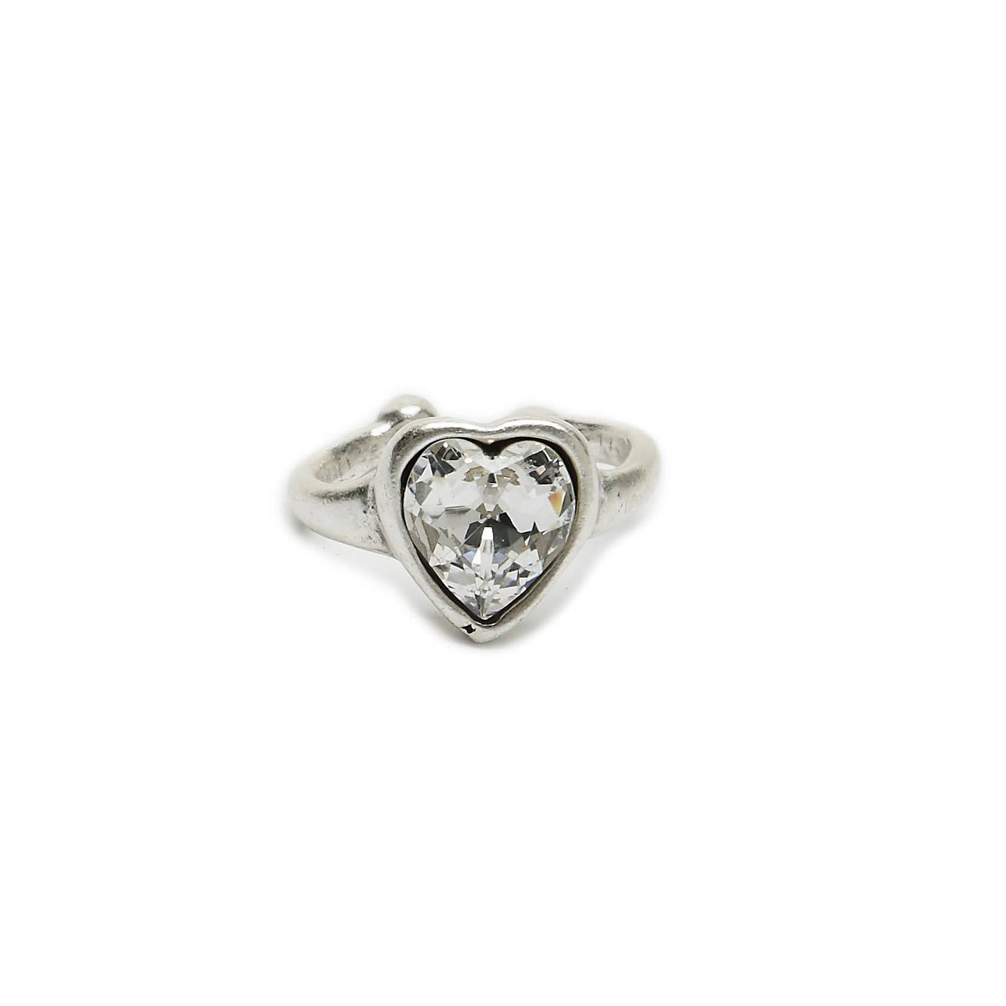 Handmade Brass Ring In Silver Plated - NR6108