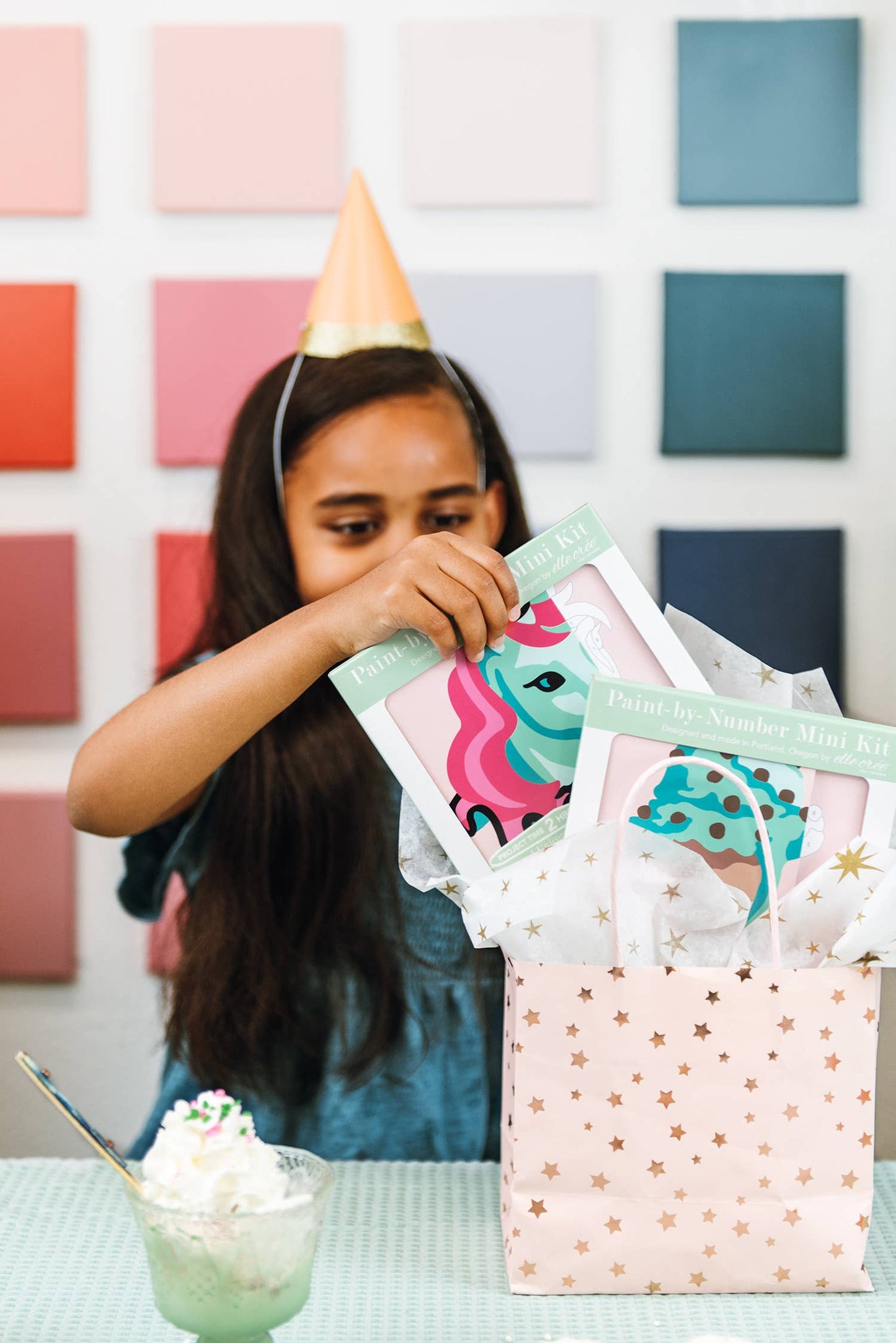 KIDS MINI Carousel Unicorn Paint-by-Number Kit