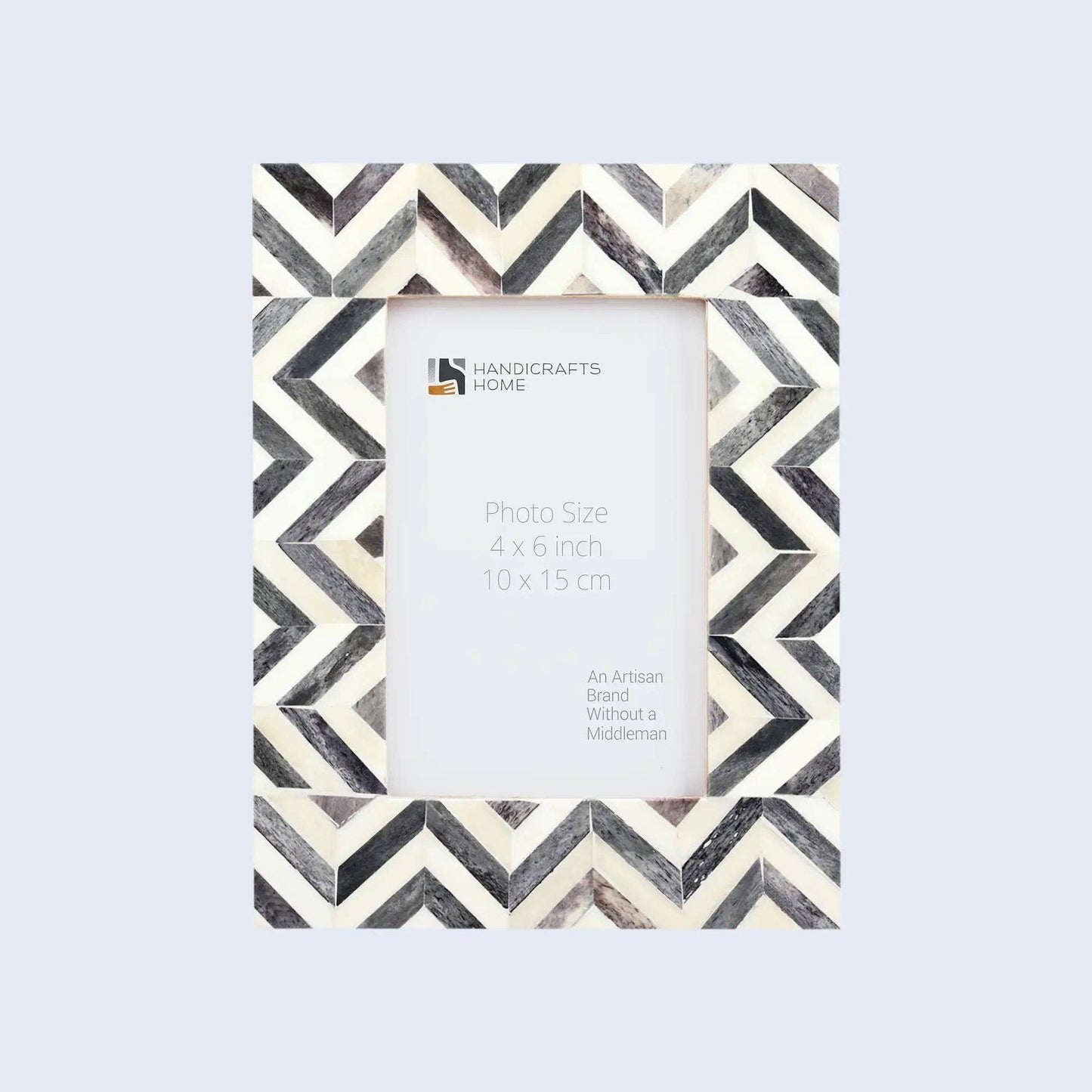 Picture Frame Zig Zag Herringbone, 4x6, 4 Colors: Green