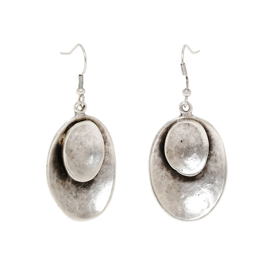 Handmade Pewter Earrings - 008-4008