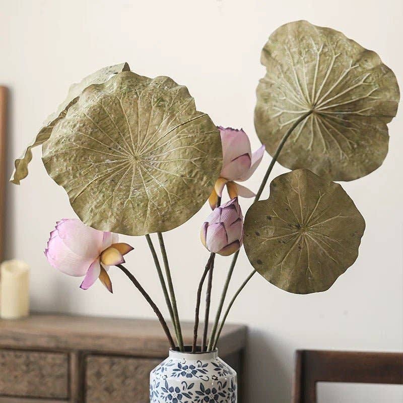 Artificial Rustic Lotus Stem: One Stem / Small